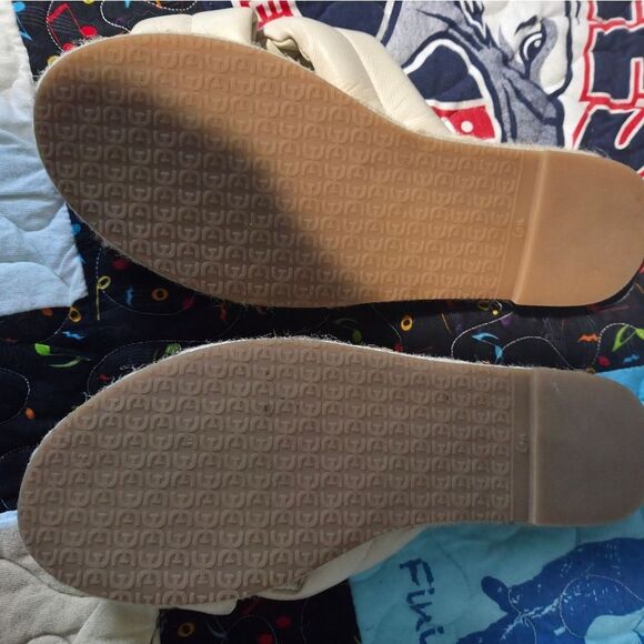 Sam Edelman Leather Neutral Espadrilles Sandals - Picture 4 of 5